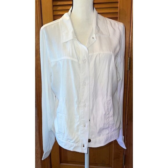 ASTARS White Blouse Jacket — Medium — NWTS - Picture 3 of 11